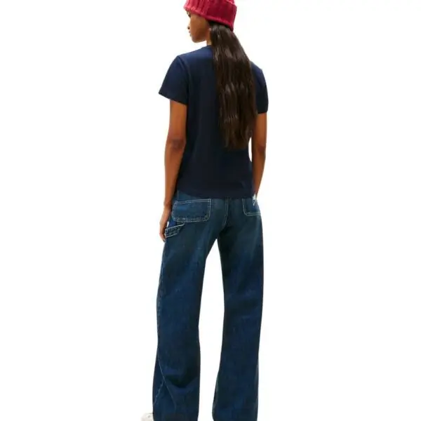 Tommy Hilfiger - Γυναικείο T-shirt Essential Logo 2 Regular Fit DW0DW21842-C1G Μπλε Σκούρο DW0DW21842-C1G