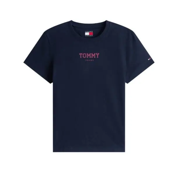 Tommy Hilfiger - Γυναικείο T-shirt Essential Logo 2 Regular Fit DW0DW21842-C1G Μπλε Σκούρο DW0DW21842-C1G