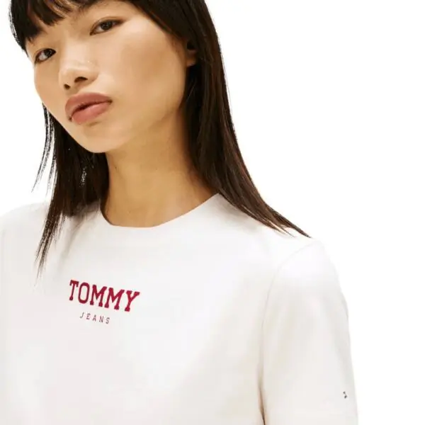Tommy Hilfiger - Γυναικείο T-shirt Essential Logo 2 Regular Fit DW0DW21842-YBL Λευκό DW0DW21842-YBL