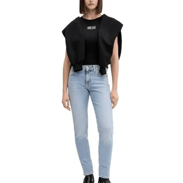 Tommy Hilfiger - Γυναικείο T-shirt Essential Regular Fit DW0DW21841-BDS Μαύρο DW0DW21841-BDS