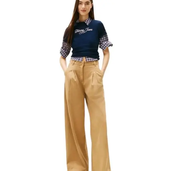 Tommy Hilfiger - Γυναικείο T-shirt Essential Slim Fit DW0DW21838-C1G Μπλε Σκούρο DW0DW21838-C1G