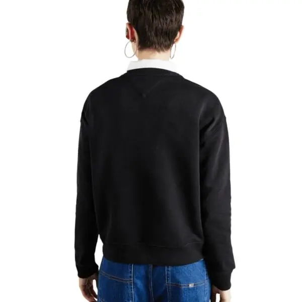 Tommy Hilfiger - Γυναικείο Φούτερ Badge Loose Fit DW0DW17325-BDS Μαύρο DW0DW17325-BDS