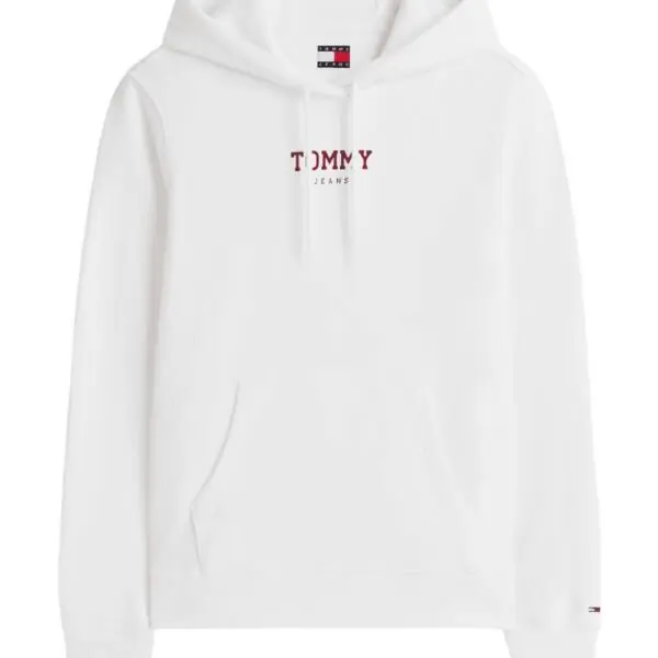 Tommy Hilfiger - Γυναικείο Φούτερ Tjw Essential Logo Regular Fit DW0DW21921-YBL Λευκό DW0DW21921-YBL