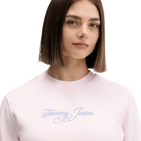 Tommy Hilfiger - Γυναικείο Φούτερ Tjw Essential Logo Regular Fit DW0DW21922-TOG Ροζ DW0DW21922-TOG
