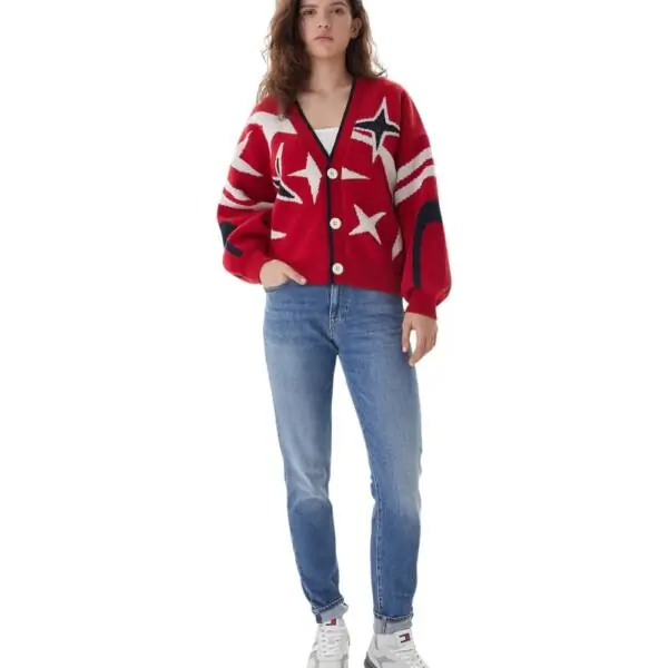 Tommy Hilfiger - Γυναικείο Ψηλόμεσο Παντελόνι Lucy Slim Fit DW0DW22434-1A5 Μπλε