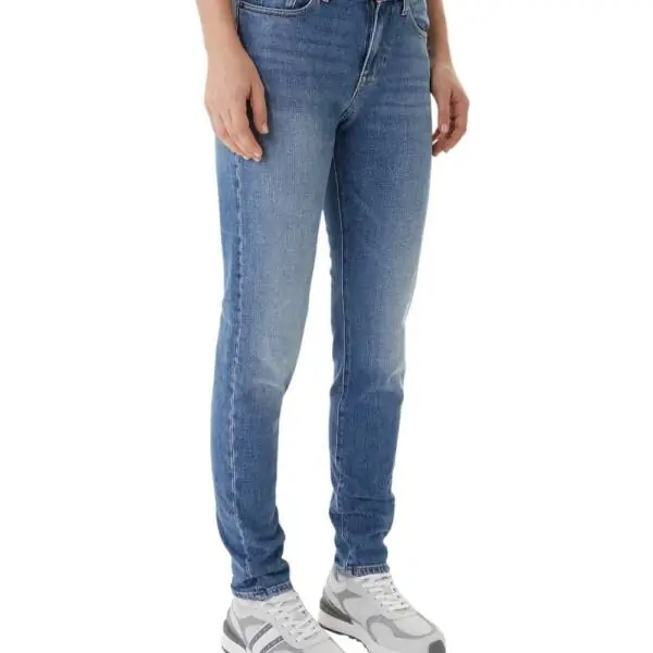 Tommy Hilfiger - Γυναικείο Ψηλόμεσο Παντελόνι Lucy Slim Fit DW0DW22434-1A5 Μπλε DW0DW22434-1A5