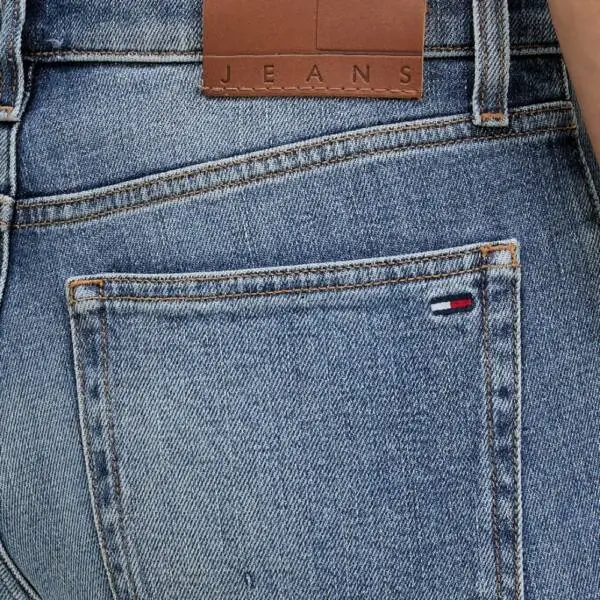 Tommy Hilfiger - Γυναικείο Ψηλόμεσο Παντελόνι Lucy Slim Fit DW0DW22434-1A5 Μπλε DW0DW22434-1A5