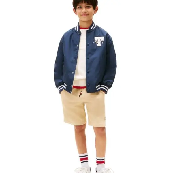 Tommy Hilfiger - Παιδικό Μπουφάν Reversible Back Logo Relaxed Bomber KB0KB09740-C1G Μπλε Σκούρο