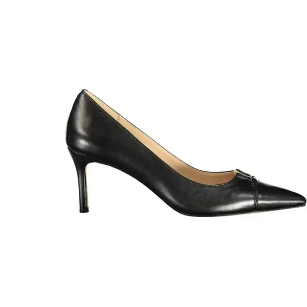 Twinset - Γυναικείες Γόβες Mid Heel Leather Court 261TCP032-00006 Μαύρο