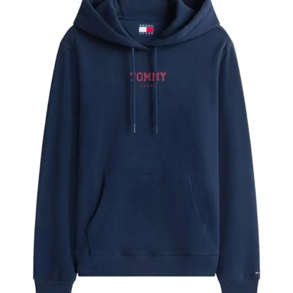 Tommy Hilfiger - Γυναικείο Φούτερ Tjw Essential Logo Regular Fit DW0DW21921-C1G Μπλε Σκούρο DW0DW21921-C1G