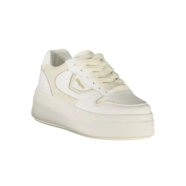 Blauer - Γυναικεία Sneakers Emery 03 Lea S5EMERY03LEA-WHICRE Λευκό/Κρεμ S5EMERY03LEA-WHICRE