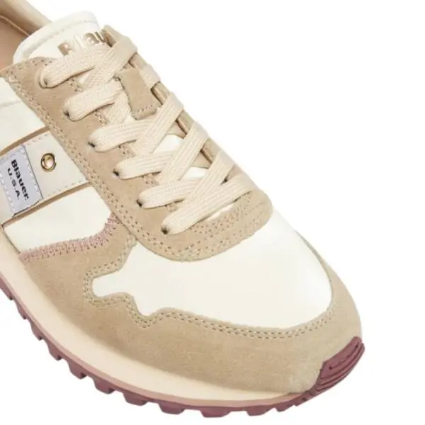 Blauer - Γυναικεία Sneakers Millen 03 Nyg F5MILLEN03NYG-CREMAU Μπεζ F5MILLEN03NYG-CREMAU