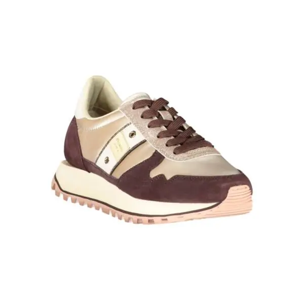 Blauer - Γυναικεία Sneakers Millen 03 Nys F5MILLEN03NYS-BDXTAU Μπεζ/Μπορντό F5MILLEN03NYS-BDXTAU