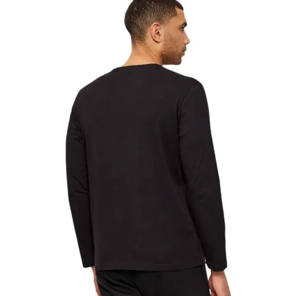 Boss - Ανδρική Μακρυμάνικη Μπλούζα Mix & Match 50515390-001 Μαύρο 50515390-001