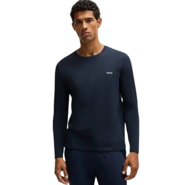 Boss - Ανδρική Μακρυμάνικη Μπλούζα Mix & Match 50515390-403 Μπλε
