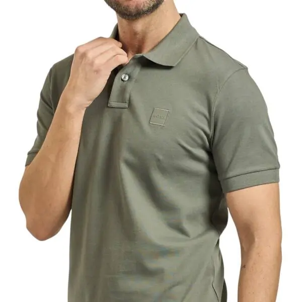 Boss - Ανδρικό Polo T-shirt Passenger Slim Fit 50507803-076 Λαδί 50507803-076