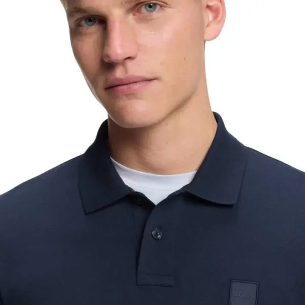 Boss - Ανδρικό Polo T-shirt Passenger Slim Fit 50507803-464 Μπλε Ναυτικό 50507803-464