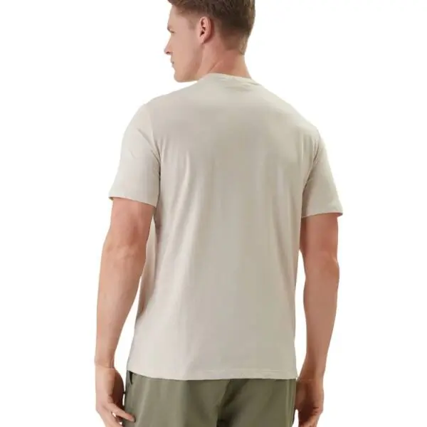 Calvin Klein - Ανδρικό T-shirt Cotton Badge Regular Fit LV04RC272G-2JX Μπεζ LV04RC272G-2JX