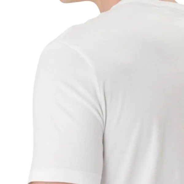 Calvin Klein - Ανδρικό T-shirt Micro Monologo Classic Regular Fit LV04RF278G-YAF Λευκό LV04RF278G-YAF