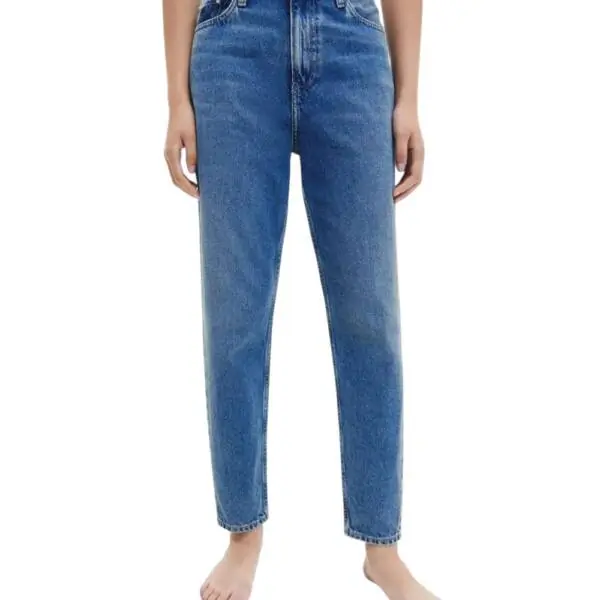 Calvin Klein - Γυναικείο Τζιν High Rise Heritage Mom Tapered Fit J20J220194-U1BJ Μπλε