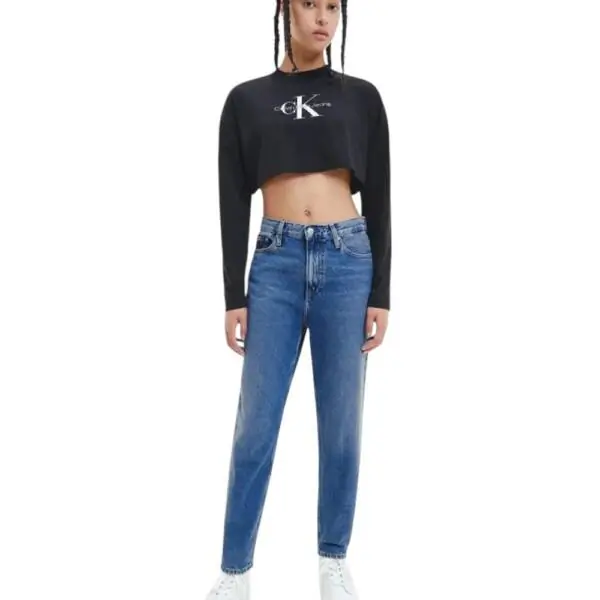 Calvin Klein - Γυναικείο Τζιν High Rise Heritage Mom Tapered Fit J20J220194-U1BJ Μπλε J20J220194-U1BJ