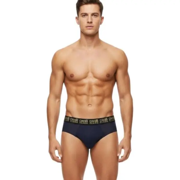 Cavalli Class - Ανδρικά Εσώρουχα Σλιπ 2Pack QXO01DJD003-04926 Μπλε