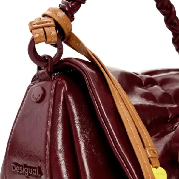 Desigual - Γυναικεία Τσάντα Ώμου Rodio Naron Mini 26SAXP91-3032 Βυσσινί 26SAXP91-3032