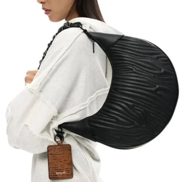 Desigual - Γυναικεία Τσάντα Ώμου Helium Calgary 26SAXPBC-2000 Μαύρο 26SAXPBC-2000