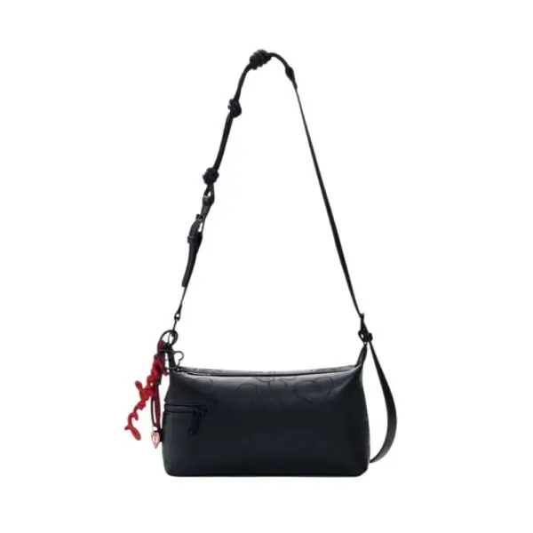 Desigual - Γυναικεία Τσάντα Ώμου Mickey Lines Huntington 26SAXP75-2000 Μαύρο