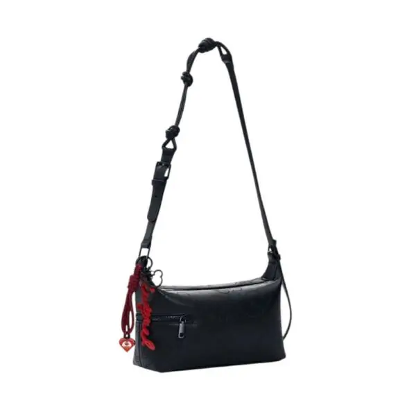 Desigual - Γυναικεία Τσάντα Ώμου Mickey Lines Huntington 26SAXP75-2000 Μαύρο 26SAXP75-2000