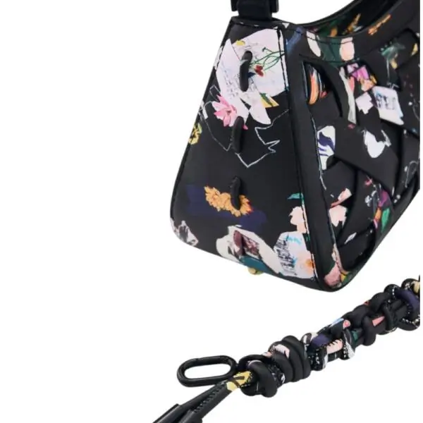 Desigual - Γυναικεία Τσάντα Ώμου Osmio Alsacia 2.0 26SAXPB1-2000 Μαύρο/Πολύχρωμο 26SAXPB1-2000