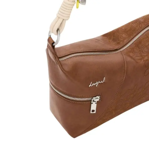 Desigual - Γυναικεία Τσάντα Ώμου Sierra Huntington 26SAXPB6-6011 Καφέ 26SAXPB6-6011