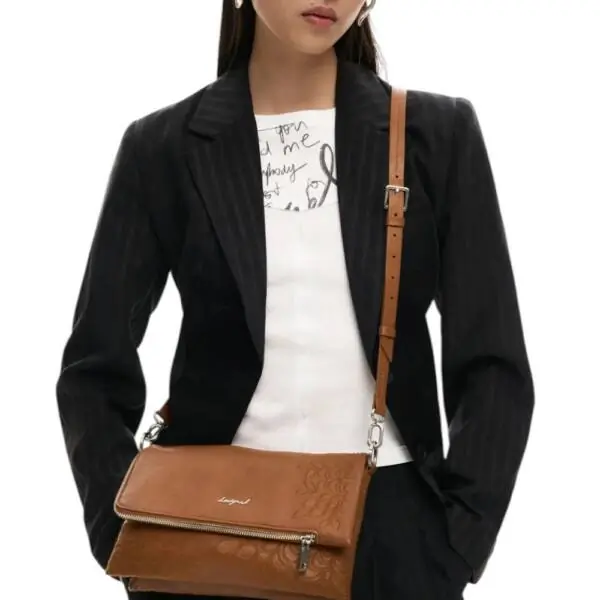 Desigual - Γυναικεία Τσάντα Ώμου Sierra Murano 26SAXPB8-6011 Καφέ 26SAXPB8-6011