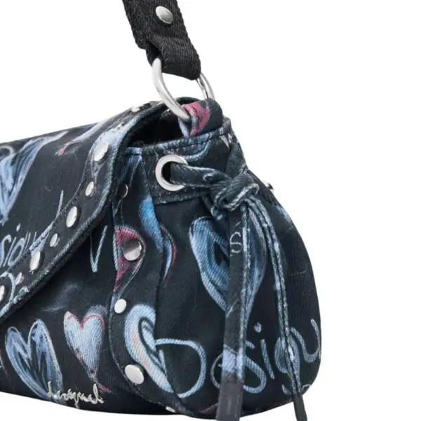 Desigual - Γυναικεία Τσάντα Ώμου Stacatto 26SAXA57-9019 Μαύρο/ Πολύχρωμο 26SAXA57-9019