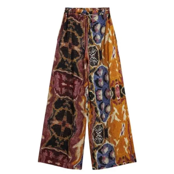 Desigual - Γυναικείο Παντελόνι Beattle Palazzo Lacroix 26SWPW49-9019 Πολύχρωμο 26SWPW49-9019