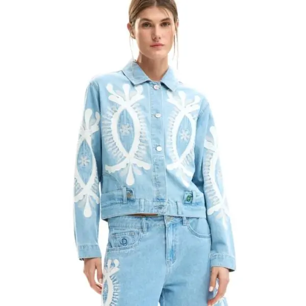 Desigual - Γυναικείο Τζιν Μπουφάν Yoko 26SWED04-5053 Μπλε