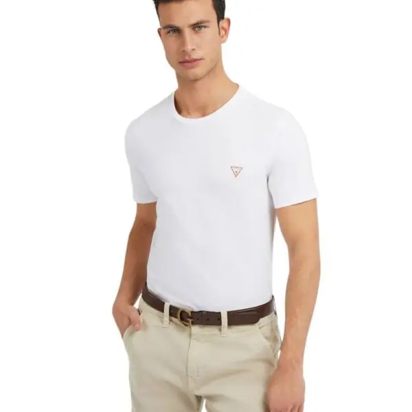 Guess - Ανδρικό T-shirt Cn Ss Core Tee Slim Fit M2YI36I3Z14-G011 Λευκό