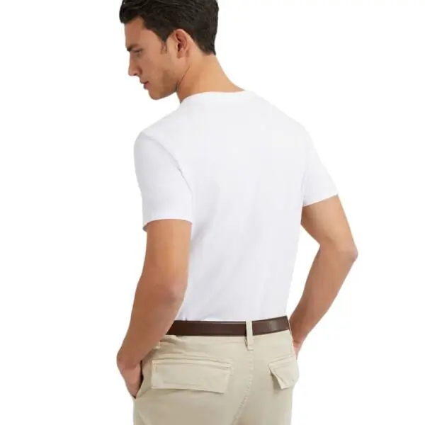 Guess - Ανδρικό T-shirt Cn Ss Core Tee Slim Fit M2YI36I3Z14-G011 Λευκό M2YI36I3Z14-G011