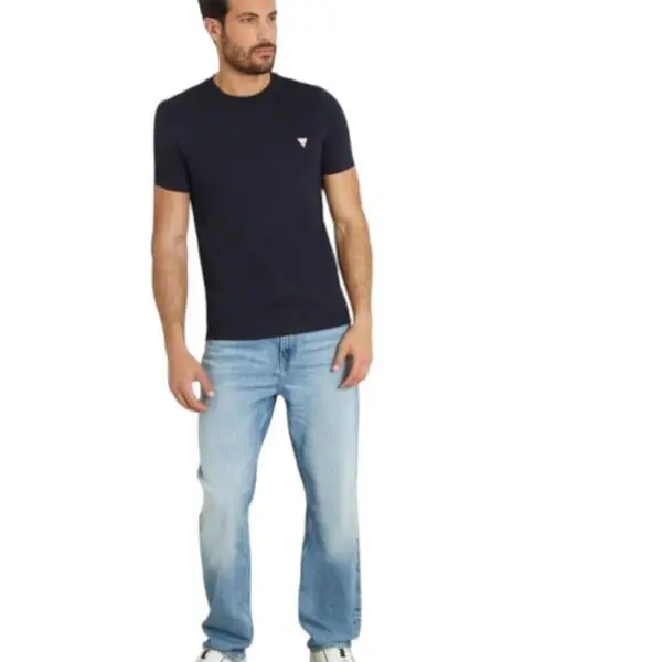 Guess - Ανδρικό T-shirt Cn Ss Core Tee Slim Fit M2YI36I3Z14-G7V2 Μπλε Σκούρο M2YI36I3Z14-G7V2
