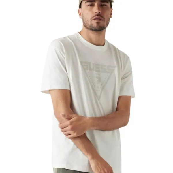 Guess - Ανδρικό T-shirt Essential Logo Z4BI02I3Z14-G018 Λευκό