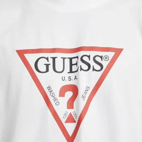 Guess - Ανδρικό T-shirt Iconic T Organic Cotton M4YI45K8FQ4-G011 Λευκό M4YI45K8FQ4-G011