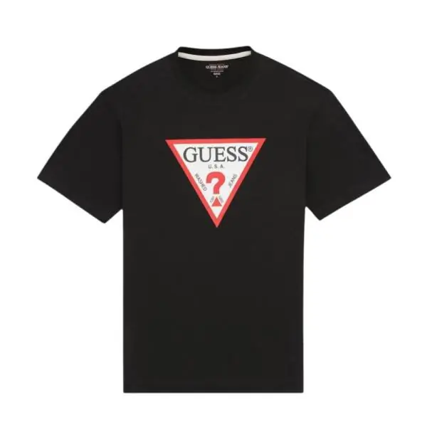 Guess - Ανδρικό T-shirt Iconic T Organic Cotton M4YI45K8FQ4-JBLK Μαύρο M4YI45K8FQ4-JBLK
