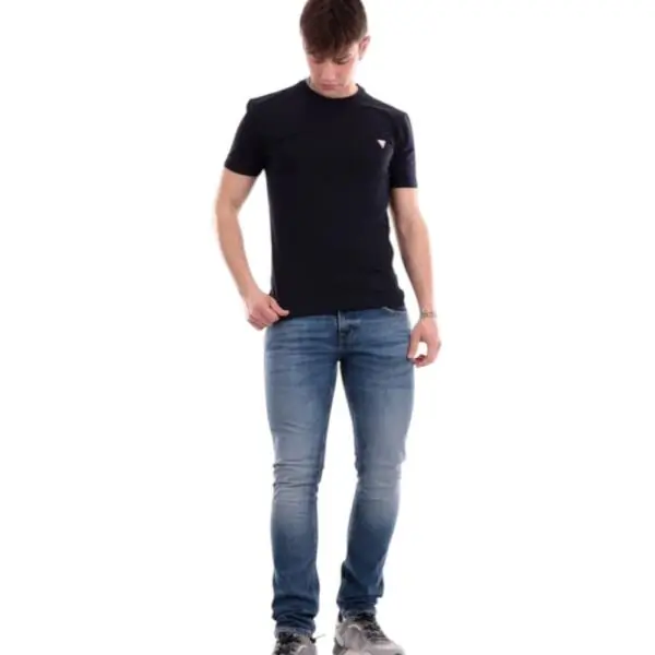 Guess - Ανδρικό T-shirt Short Sleeved Regular Fit M2YI24J1314-G7V2 Μπλε M2YI24J1314-G7V2