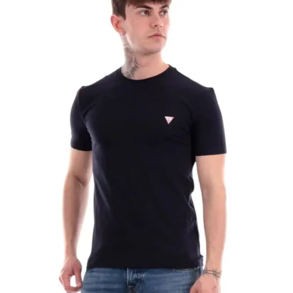 Guess - Ανδρικό T-shirt Short Sleeved Regular Fit M2YI24J1314-G7V2 Μπλε