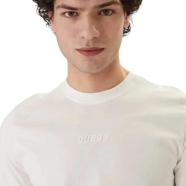 Guess - Ανδρικό T-shirt Short Sleeved Regular Fit Z6GI06K2847-G018 Λευκό Z6GI06K2847-G018