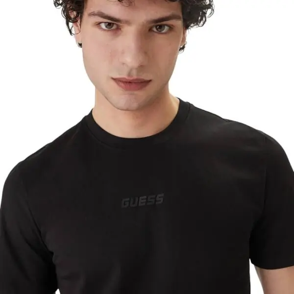 Guess - Ανδρικό T-shirt Short Sleeved Regular Fit Z6GI06K2847-JBLK Μαύρο Z6GI06K2847-JBLK