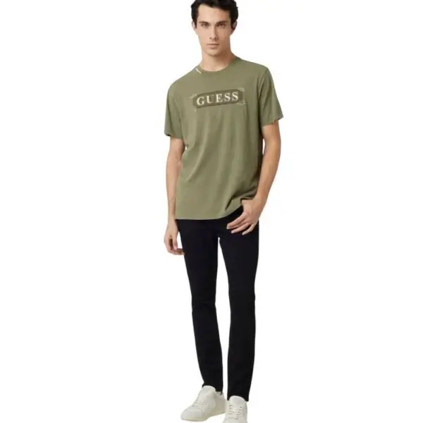 Guess - Ανδρικό Παντελόνι Τζιν Chris Super Skinny M2YA27D4Q51-2CRB Μαύρο M2YA27D4Q51-2CRB