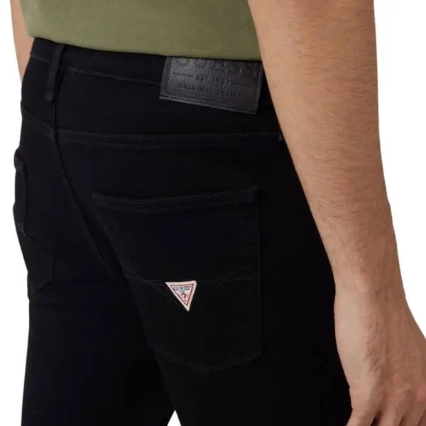 Guess - Ανδρικό Παντελόνι Τζιν Chris Super Skinny M2YA27D4Q51-2CRB Μαύρο M2YA27D4Q51-2CRB