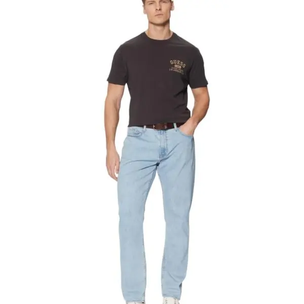 Guess - Ανδρικό Παντελόνι Τζιν G14 Slim Fit Light Blue M4YA1CD5DM1-VAR4 Μπλε Ανοιχτό M4YA1CD5DM1-VAR4