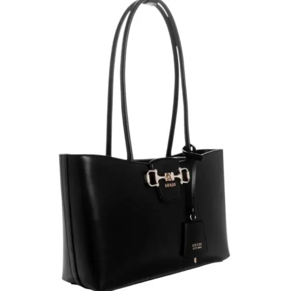 Guess - Γυναικεία Τσάντα Janie Shoulder Bag HWVG991023-BLA Μαύρο HWVG991023-BLA